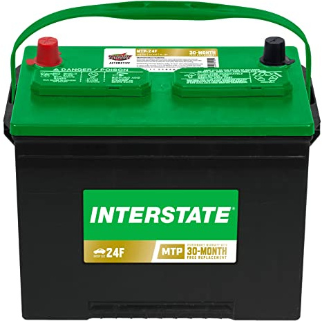 Interstate Batteries Group 24F Car Battery Replacement (MTP-24F) 12V, 750 CCA, 30 Month Warranty, Replacement Automotive Battery for Cars, Trucks, SUVs, Minivans
