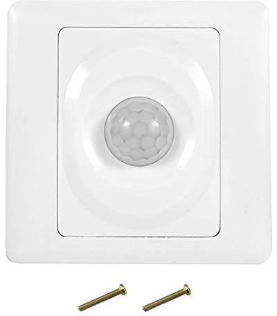 Interruptor De Luz Con Sensor De Movimiento De Ocupación, Interruptor De Pared Activado Por Movimiento Infrarrojo PIR, Interruptor De Sensor De Movimiento Corporal IR Infrarrojo Ajustable