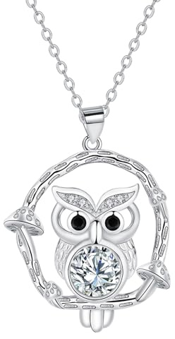 Hifeeled Halskette Damen 925 Sterling Silber Tier kette Original Frauen Schmuck Weihnachten Geschenke für Mutter Ehefrau Tochter Tierschützer
