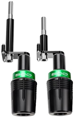 ZESIDIMO Schutzrollen für KAWASAKI Ninja400 Z400 2018-2023 NINJA500 Z500 NINJA Z 500 2024 2025 Motorrad-Zubehör Rahmen Motorschutz Sturzsicherung (500-Grün)