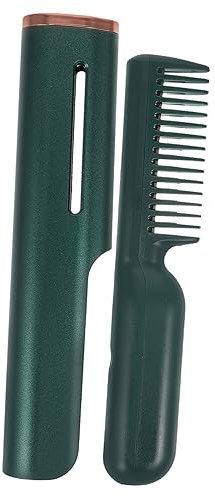 SAFIGLE Elektrischer Glättkamm USB Betrieben Keramik Haarglätterkamm Hitzeschutz für Haartypen Frizz Reduzierung Stil und Bartpflege