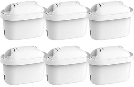 Hyggetech Cartouches filtrantes pour Brita Maxtra+ Plus, filtre Maxtra Pro All-in-1, compatibles avec la carafe filtrante Brita Marella, réduisent les PFAS, certifiées TÜV SÜD et NSF (6 pièces)