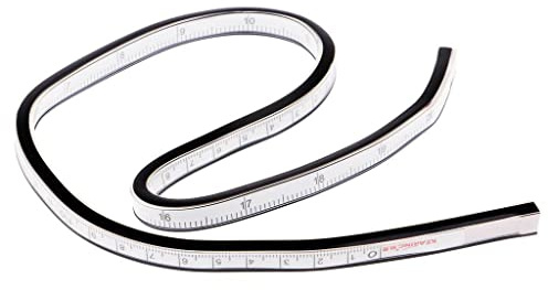 50 cm / 20 tum kurvlinjal Flexibel linjal for att lägga ut kurvor