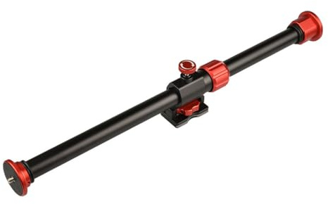 Zambuph Trípode de cámara de Barra Horizontal montajes Giratorio multiángulo Extensible Ajustable Steeve con Accesorios para Sistema Bloqueo