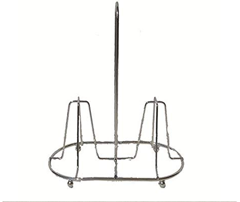 JUSNOVA Portabicchieri da tavola in acciaio inossidabile, 2 posti