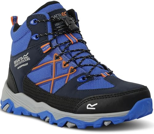 Regatta Scarponi da trekking unisex Samaris III per bambini con tecnologia Isotex, perfetti per escursionismo, attività all'aperto e uso quotidiano