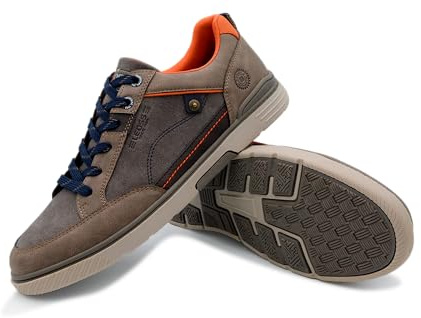 LEOSS ORIGINAL Scarpe da Corsa Uomo 43 Scarpe da Escursionismo Scarpe da Ginnastica Sneaker Comode Leggere Scarpe da Città Fitness con Lacci Invernali (Grigio, 43 EU, MU9567-5)