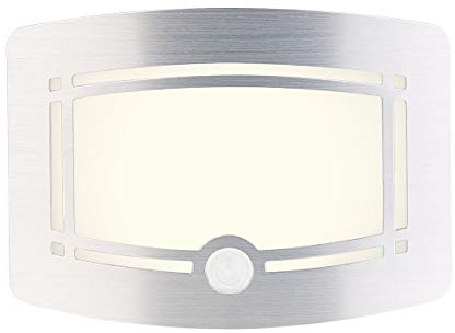 Lunartec Wandlampen mit Batterie: 2-stufige Batterie-LED-Wandleuchte, Bewegungs- & Lichtsensor, 40 lm (Wandleuchte ohne Stromanschluss, ohne Strom, innen)