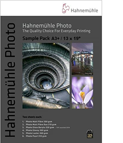 Hahnemühle Foto-Musterpackung, 13x19 14 Blatt
