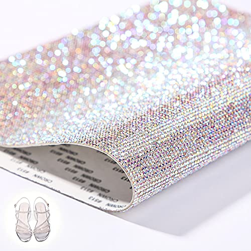 Selbstklebende Glitzer Strass Kristall Aufkleber Strasssteine Edelstein Glitzersteine Selbstklebend Aufkleber Glitzer Runde Schmuckstein Selbstklebende zum Verzieren Basteln Geschenk Dekor 1 Blätter