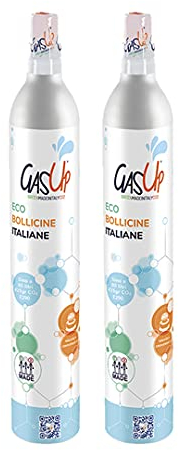 Pack 2 Cilindro CO2, 60 lt. GasUp. Recargable y Compatible con todas las marcas.