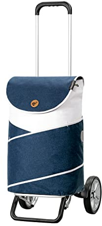 ANDERSEN Einkaufstrolley - Alu Star Shopper Jarl blau 46 L Einkaufswagen,vielseitig,wasserabweisend, Aluminium, höhenverstellbar, Räder abnehmbar