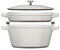 Staub - COCOTE APILABLE CONJUNTO DE CASSEROLAS 2-PCS, TRUFFE BLANCO - STAUB
