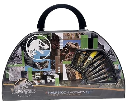 CYPBRANDS Unisex Kinder Jurassic World Aktivitätsset 52-teilig im Koffer Schreibwaren-Set, bunt
