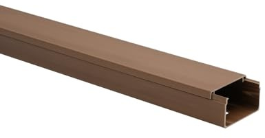 KOMIB Hochwertige KK1510BR Kabelkanal 15 x10 mm Braun 10 Meter - 5 x 2m (5 Stück) Elektroinstallation Kabelkanal Kabelabdeckung Kabelmanagement Diverse Größen/VDE KK1510BR-10M