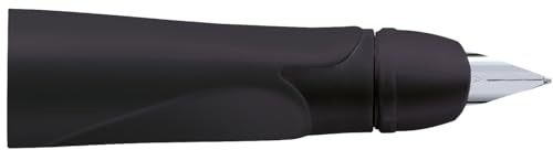 STABILO - Linkshänder-Griffstück für ergonomischen Schulfüller mit Anfänger-Feder A - EASYbirdy in schwarz