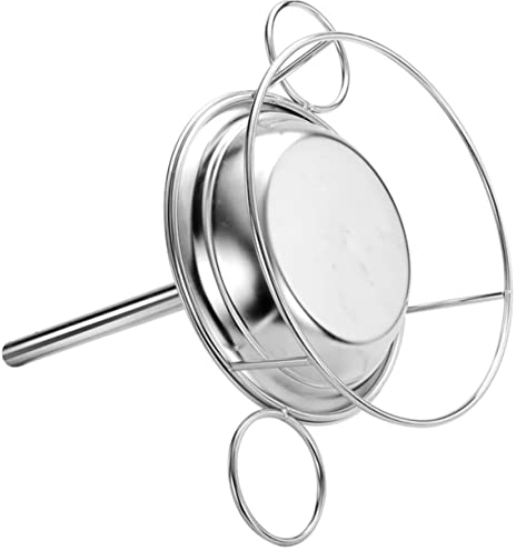 ABOOFAN Chicken Holder Pan Upright Roaster Rack Steel Rack for Outdoor Cooking