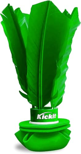 Kickit The Original Birdie Soccer Trainer | Play Outdoors, Indoors or Backyard, Beach or Tailgate, All Ages Fun & Travel Friendly (Green)