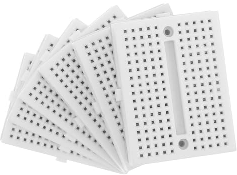 OUNONA 6pcs Solderless Breadboards for Experiment Boards for Circuit Design and Testing for Students and Electronics Enthusiasts