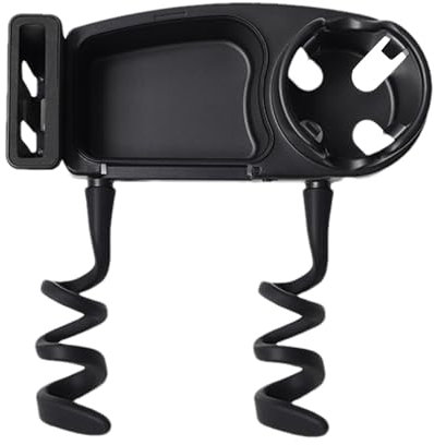 Bandeja de aperitivos para cochecito, bandeja para portavasos para cochecito, bandeja organizadora de aperitivos estable, bandeja multifuncional para asiento de coche, soporte para tazas, versátil y