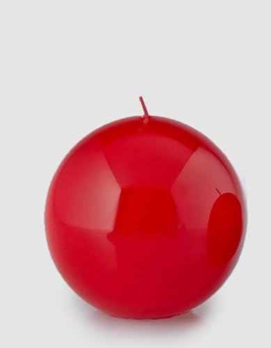 EDG Enzo De Gasperi Candela Sfera D 10 Cm Laccata Red