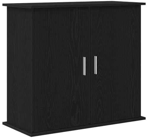 vidaXL Aquariumständer Schwarz Eichen-Optik 81x36x73 cm Holzwerkstoff