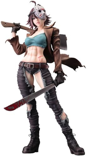 Zhongkaihua Anime Figure Jason Voorhees Figura Modello Statua 24CM PVC, Jason Voorhees Action Figure Collezionismo Desktop Decorazioni Regali