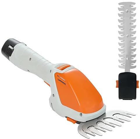 TAGLIASIEPI A BATTERIA 2 IN 1 CESAOIE FORBICI ERBA TAGLIAERBA PER TOSARE POTARE