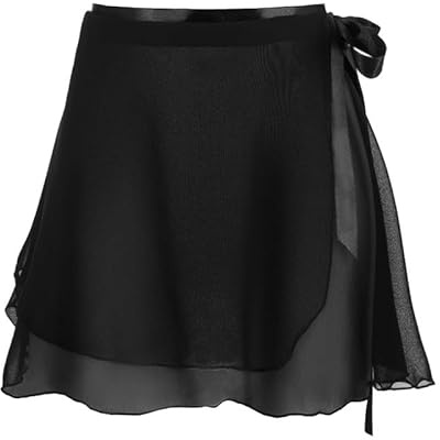QSZHSL Gonnelino da Balletto da Donna, Gonnellino Danza Classica Donna da Gonna, Gonna a Portafoglio, Gonna Avvolgente Gonna da Ballo in Chiffon (IT, età, Taglia Unica, 1 PCS)