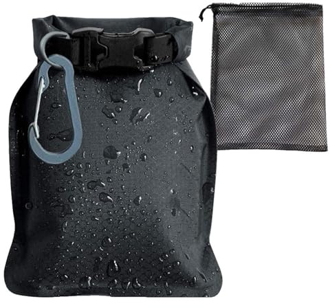 AYNKH 1 Set Travel Soap Bag, Quick Drying Soap Bag, Waterproof and Leak-proof Travel Case with Lather Bag and Carabiner, Suitable for Travelling, Camping and Outdoor, Black