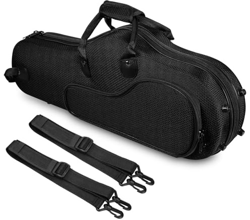 GALPADA Leichte Schultergurten Großem Altsaxophon Tasche Stoff mit Oxford aus Fassungsvermögen Abnehmbaren Verstellbaren für Konzerte und Musikstudios