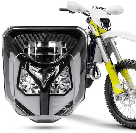 bamotoop LED Scheinwerfer für Husqvarna 2014-2023 701 Enduro 701 SuperMoto FE250 FE350 FE450 FE501 FE501S TE150 TE250i TE300i (Stil B)