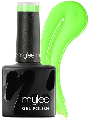 Mylee Gel Nail Polish 8ml [Lime Cordial] - UV/LED Soak-Off Nail Art Manicure Pedicure for Professional, Salon & Home Use [Neon Range] - Long Lasting & Easy to Apply