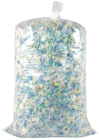 TT ThreadTrade Shredded Foam Crumbs, Breathable And Durable, Plush Filling, Soft And Comfortable Filler, Long Time Use, Ideal Use On Beanbag Chairs, Pet Beds, Cushions (2kg)