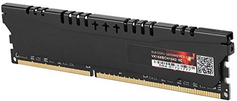 Yanmis 8 GB de RAM DDR3, Memoria de Alta Velocidad de 1600 MHz para Computadora de Escritorio, con Diseño Libre de Estática Antiinterferencias y Función Plug Play