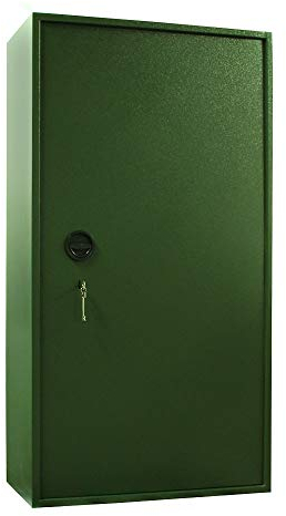 Rottner Montana 10 Waffenschrank Munitionsschrank, Doppelbartschloss inkl. 2 Schlüssel, Innentresor separat absperrbar, 3 Fachböden, Waffenhalter, Putzstockhalterung, Befestigungsmaterial