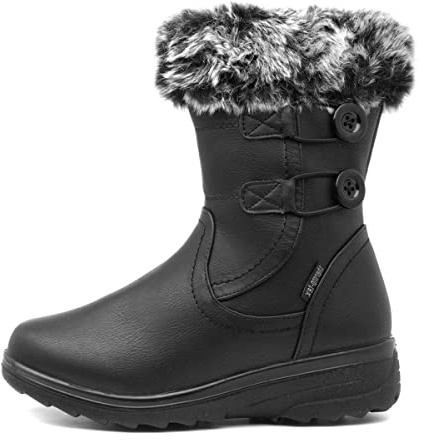 Cushion Walk Jill Womens Faux-Fur Boot