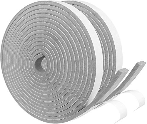 Storystore Dichtungsband Selbstklebend, Moosgummi Selbstklebend Grau,12 mm(B) x 6 mm(D), Schaumstoffband Gummidichtung für Kollision Siegel Schalldicht, Gesamtlänge 10 m(2 Rollen je 5 m lang)