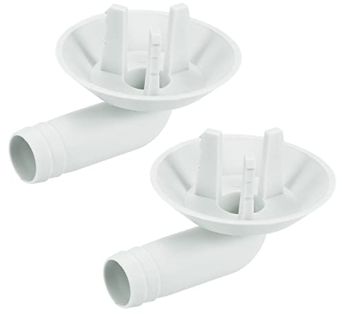 sourcing map Paket von 2 Klimagerät Abfluss Steckverbinder 25mm Winkel für Fenster AC Grau