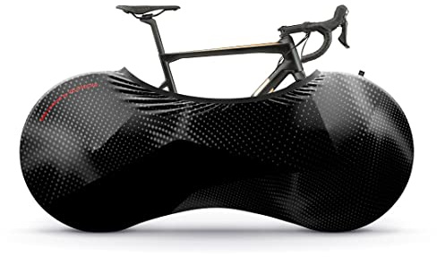VELOSOCK Bicycle Indoor Cover (Carbon Black) – Stretchy Dirt-Proof Fabric for Storage & Transportation, Travel Protection for Adult Bikes
