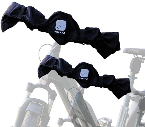 Bike Doppelpack Lenker-Schutzhülle - 2x E-Bike Transportschutz Wasserdicht | Universelle Hülle für Heckträger & Dachträger, Schutz vor Nässe & Schmutz, Robuste Abdeckung, Schnelle Montage am Lenker