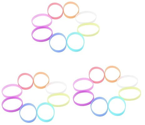 HANABASS 72 Pz braccialetto luminoso bracciale silicone personalizzato braccialetti personalizzati in silicone braccialetti in silicone bagliore nei braccialetti scuri splendere gioielleria