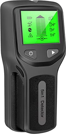 Détecteur mural professionnel 5 en 1 avec écran LCD pour détecter le bois, le métal et le cordon