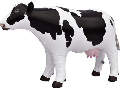 Umimiss Inflatable Cow - Inflatable Animals, Cow Birthday Party Decorations, Giant Inflatable Cow Balloons, Farm Party Decorations, Funny Cow Themed Gifts, Large Inflatable Pool Cow Decor