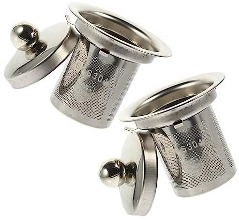 OKUMEYR 2pcs Stainless Steel Tea Infuser Strainer Loose for Teapots Mugs Easy to Use Tea Basket Kitchen Essential