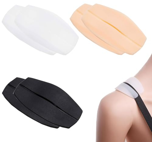 6 Stück BH Trägerpolster,BH-Trägerkissen,Bra Strap Pad Halter,BH-Zubehör | BH Träger Halter,Anti Rutsch Schulterpolster,BH-Schulterpolster-Trägerpolster Silikon,Lindert Schmerzen Für Frauen/Mädchen