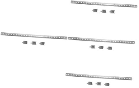 DECHOUS 4 Sets Freezer Shelf Support Refrigerator Clip Shelf Fixings Silver Fridge Clip