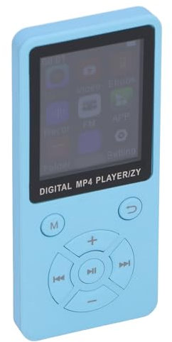 64GB MP3 MP4 Player with 5.0, Portable HiFi Music Player, 1.8 Inch Screen, Professional Sound Decoding Chip, for Sports Exercise Running Travel (Blue)