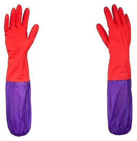 Healeved Winterhandschuhe Lang Gefüttert Wasserdichte Rutschfeste Haushalts-handschuhe Aus Gummi Mit Warmem Futter Schützend Für Reinigung Spülen Und Wäsche Damen Und Herren Geeignet