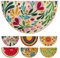 LUA VIKA Felpudo Entrada casa Originales - Flora - 40x70 cm - Alfombra Entrada casa Exterior e Interior - Felpudo Coco semicircular - Resistente y Antideslizante
